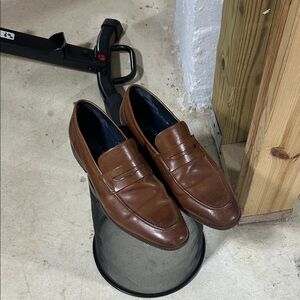 Brown Leather penny Loafers